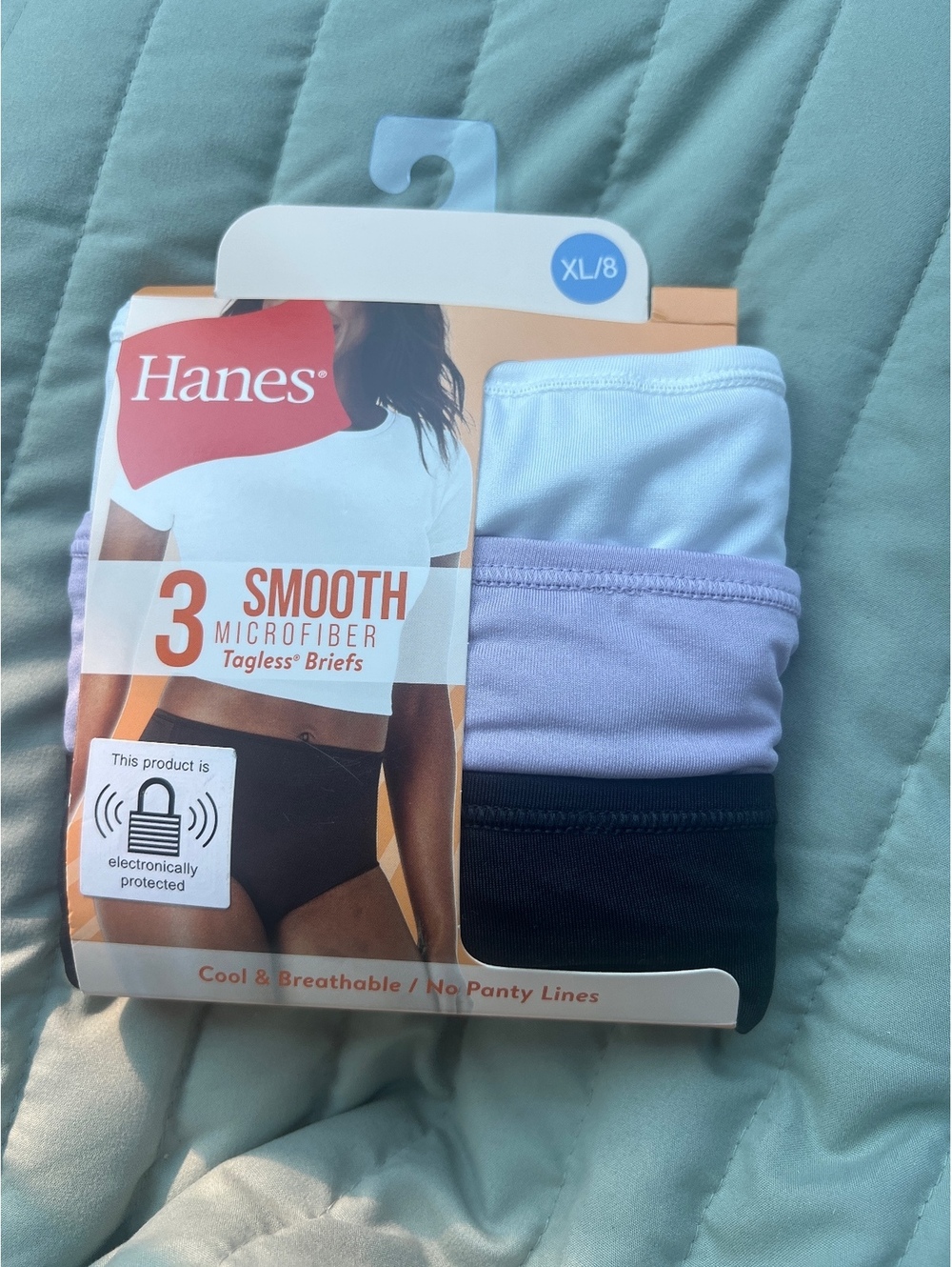 Hanes women's 3-Pack Smooth Microfiber Tagless Briefs Size XL